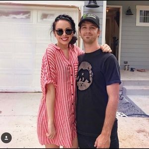 Free People Little Sway mini stripe Shirt Dress XS